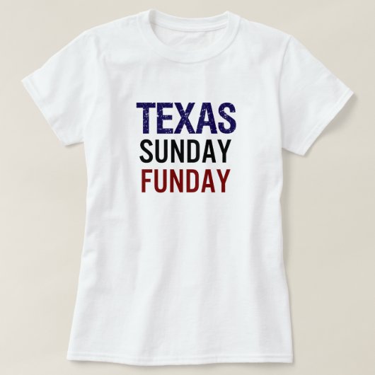 T-shirt Texas Dimanche Fun (Design devant)