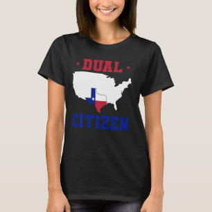 T-shirt Texas Double Citizen Lone Star State Texas