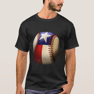 T-shirt Texas Drapeau Baseball Jeu Vêtements Cadeau Grand 
