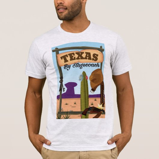 T-shirt Texas en diligence (Devant)