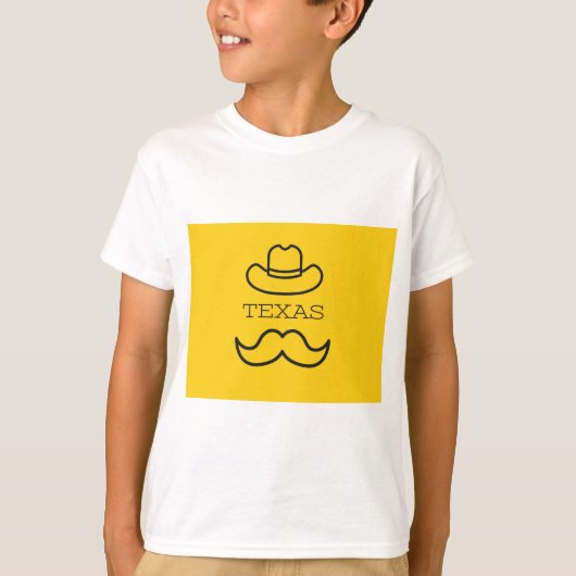 T-shirt Texas en jaune 2 (Devant)