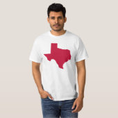 T-shirt Texas en rouge (Devant entier)