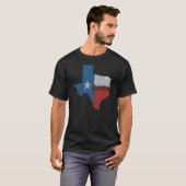 T-shirt Texas est chez lui Distressed Map State (Devant entier)