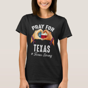 T-shirt Texas Forte Prière pour le Texas Drapeau Carte 5