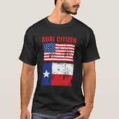 T-shirt Texas Funny Double Citoyen Texan (Devant)