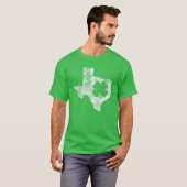 T-shirt Texas Gift St. Patrick's Day Shamrock Clover Irish (Devant entier)