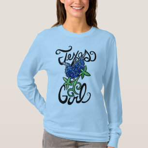 T-shirt Texas Girl texas Bluebonnets