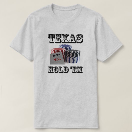 T-shirt Texas Hold'em (Design devant)