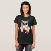 T-shirt Texas Holdem Poker Cat (Devant entier)
