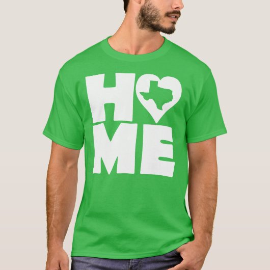 T-shirt Texas Home Heart State Tees (Devant)