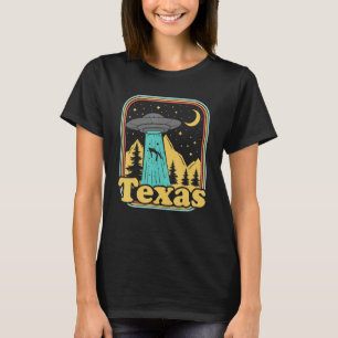 T-shirt Texas Hometown Native Ufo Alien 80s Retro State Pr