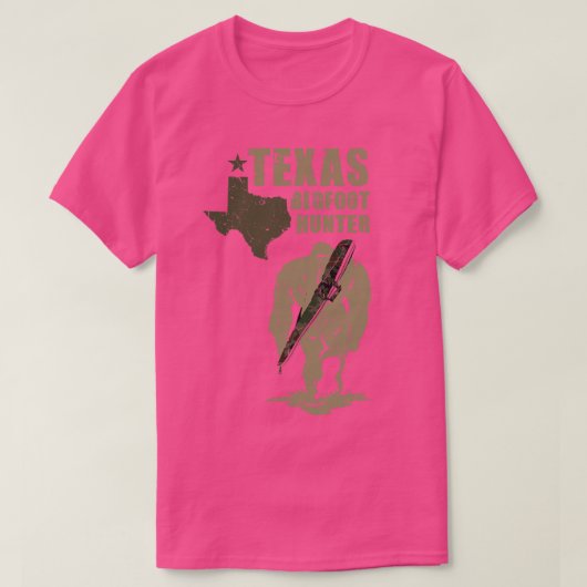T-shirt Texas Hunter Retro Vintage (Design devant)