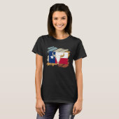 T-shirt Texas Huston San Antonio Howdy Longhorn Rodeo Ala (Devant entier)