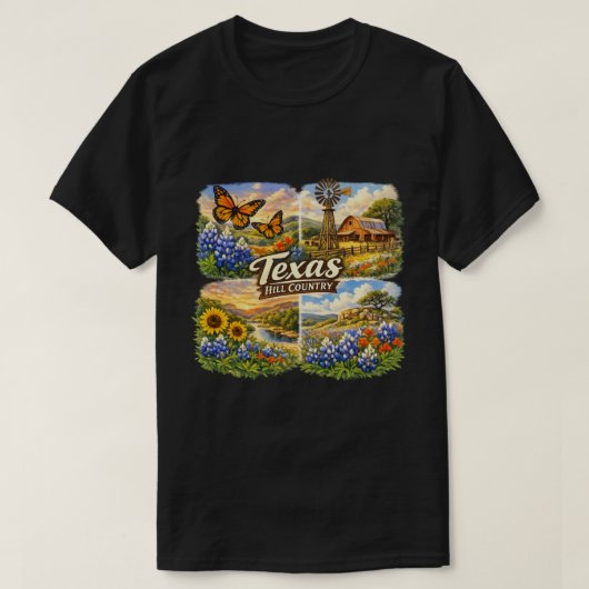 T-shirt Texas in spring  (Design devant)