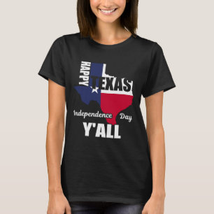 T-shirt Texas Independence Day Y'all Usa Cowboy Tee