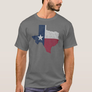 T-shirt Texas Lone Star Vintage désorganisé