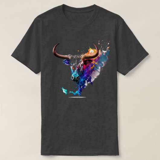T-shirt Texas Longhorn Bull 1 (Design devant)