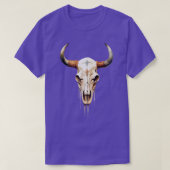T-shirt Texas Longhorn Skull (Design devant)