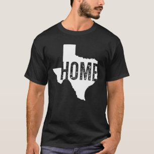 T-shirt Texas Map Home - Yall Texas State Map Vintage
