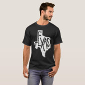 T-shirt Texas Map Outline State of USA (Devant entier)