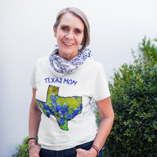 T-shirt Texas Mom Bluebonnets État du Texas