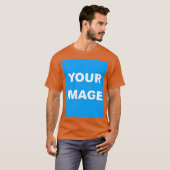 T-shirt Texas Orange Ajouter Votre Image Photo (Devant entier)