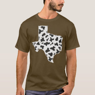 T-shirt Texas Outline Cow Farmer