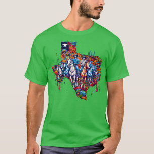 T-shirt Texas Painting Cowboy Squad TS