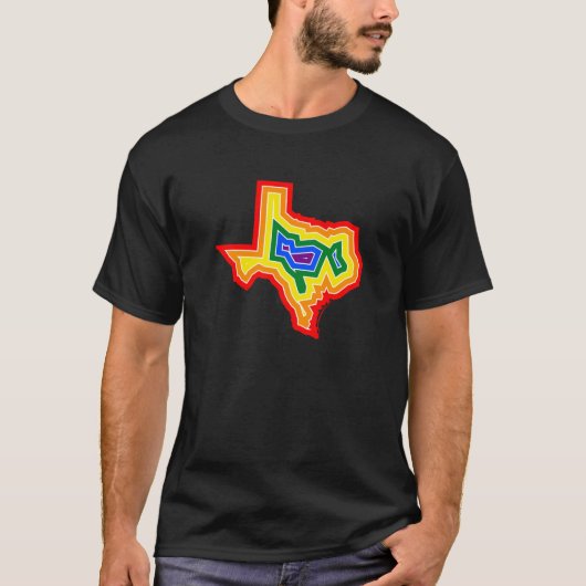 T-shirt Texas Pride Burst (#TBD) (Voorkant)
