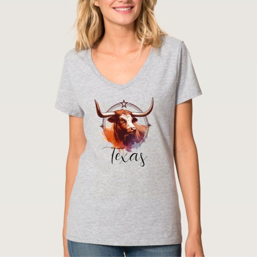 T-shirt Texas Pride Longhorn (Devant)