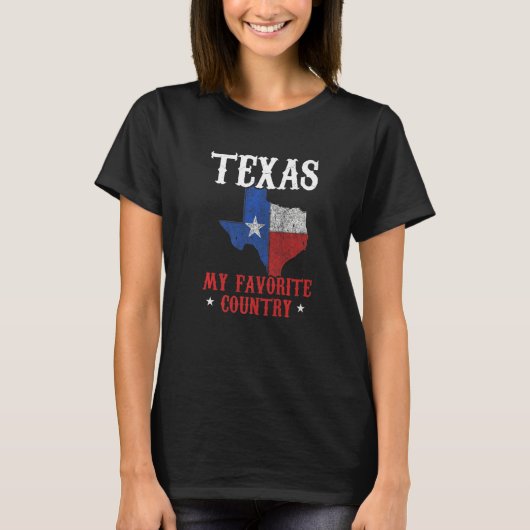 T-shirt Texas Pride Texan Texas Mon pays favori (Devant)