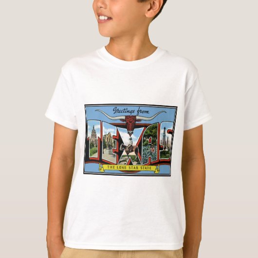 T-shirt texas.Produits Salutations du Texas (Devant)