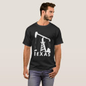 T-shirt Texas Pumpjack Oil Derrick T (Devant entier)