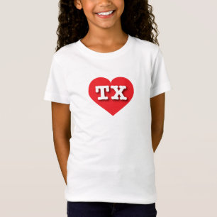 T-Shirt Texas Red Heart - J'aime TX