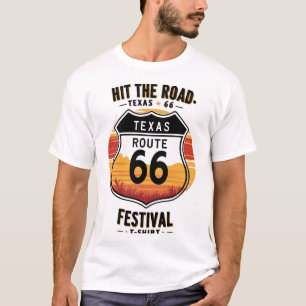 T-shirt Texas Route 66 Festival Shirt, Texas Route 66