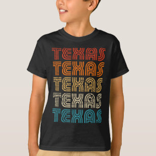 T-shirt Texas State Country Rétro Vintage Pour Hommes Femm