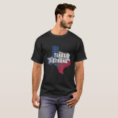 T-shirt Texas Strong Pray For Texas Flag Map (Devant entier)