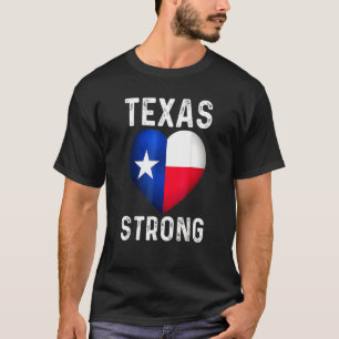T-shirt Texas Strong Priez Pour Le Texas Flag Map Texas He