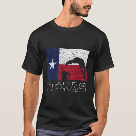 T-shirt Texas Swimming Team Cadeau Tx Home Lone Star State (Devant)