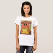 T-shirt Texas Taco Cat Folk Art (Devant entier)