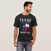 T-shirt Texas Texas appelle et je dois aller Texan (Devant entier)