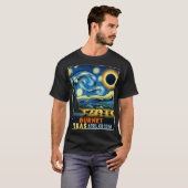 T-shirt Texas Total Solar Eclipse 2024 Starry Night (Devant entier)