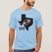 T-shirt Texas Total Solar Eclipse Avril 2024 Texas Eclip (Devant)