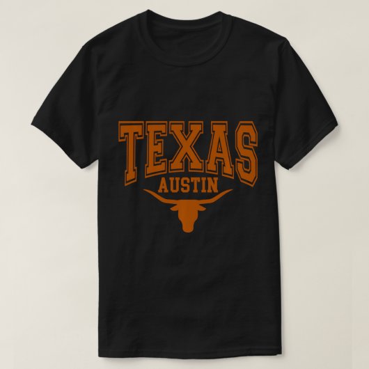 T-shirt Texas TX American Longhorn États-Unis Police Pull (Design devant)