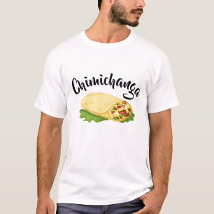 T-shirt Texmax Humour Hommes Chimichanga Funny Taco Famill