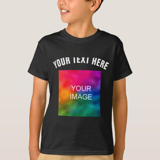 T-shirt Text Upload Photo Template Boys Kids Modern _1 (Devant)