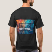 T-shirt Texte Abstrait Potentiel Illimité (Dos)