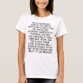 T-shirt texte amusant (Devant)