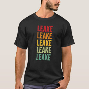 T-shirt Texte arc-en-ciel du comté de Leake