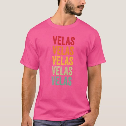 T-shirt Texte arc-en-ciel Velas Crypto (Devant)